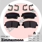 ZIMMERMANN Bremsbelagsatz, Scheibenbremse | 22934.180.2