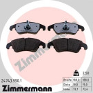 ZIMMERMANN Bremsbelagsatz, Scheibenbremse | 24743.990.1