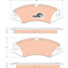 Bremsklötze VA | RANGE ROVER III 3.6TD8 06 | GDB1825