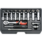 YT-14451 Steckschlüsselsatz Xs 1/4 Typ2 23-Tlg