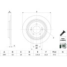 Bremsscheibe HYUNDAI Kona KIA Niro 15 0 986 479 H01 Bremsscheibe HYUNDAI Kona KIA Niro 15 0 986 479 H01