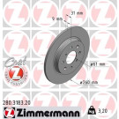 ZIMMERMANN Bremsscheibe | 280.3183.20