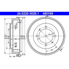 BREMSTROMMEL | 24.0220-3028.1