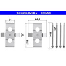 Zusatzsatz, Scheibenbremsbelag | 13.0460-0268.2