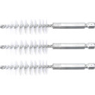 BGS Nylonbürste | 17 mm | Antrieb Außensechskant 6,3 mm (1/4"""") | 3-tlg | 3078-17-N