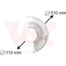 VAN WEZEL Spritzblech, Bremsscheibe | 5874371