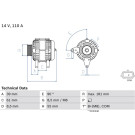 Lichtmaschine | RENAULT Scenic | 0 986 080 800