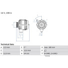 Lichtmaschine | FIAT | 0 986 083 210