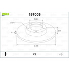 VALEO Bremsscheibe 197009 VALEO Bremsscheibe 197009