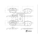 FEBI BILSTEIN Bremsbelagsatz, Scheibenbremse FEBI BILSTEIN Bremsbelagsatz, Scheibenbremse