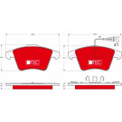 Bremsbelagsatz Vw P. Multivan/T5 03-09 Dtec Cotec | GDB1556DTE