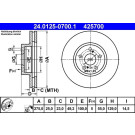ATE Bremsscheibe 24.0125-0700.1