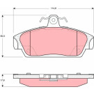 Bremsklötze VA | MG TF 90 | GDB859