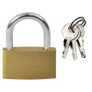 60702SB SW-Stahl Messingschloss 30 mm