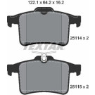 BREMSBELAGSATZ JAGUAR T. XK/XJ/XF 09- 5,0 | 2511401