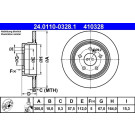 Bremsscheibe Db T. W204 07- C200-300 | 24.0110-0328.1
