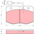 TRW Bremsbeläge GDB1111