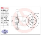 Bremsscheibe HA | CITROEN C3 OPEL Crossland PEUGEOT 208 17 | 08.D205.17