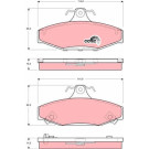 TRW Bremsbeläge GDB3135