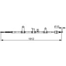 Handbremsseil re | HYUNDAI | 1987482615