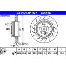 Bremsscheibe | 24.0126-0136.1
