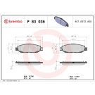 BREMBO Bremsklötze HA | LEXUS LS | P 83 036