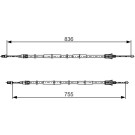 Handbremsseil | RENAULT Scenic 03 | 1987482800