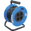 BGS Kabeltrommel | 25 m | 3x1,5 mm² | 4 Steckdosen | IP 20 | 3000 W | 3361