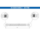 ATE Bremsschlauch | 24.5204-0400.3
