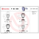 BREMBO Bremsklötze VA | AUDI A6, A8, 100 90-05 | P 85 038