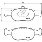 BREMBO Bremsklötze VA | FIAT Punto 93-12 | P 23 125