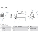Starter FORD,VOLVO 0 986 023 570