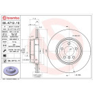 11 482 054 Bremsscheibe HA | BMW E65 05 | 09.A712.11
