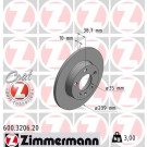 17 482 005 Bremsscheibe HA | VW Golf,Passat (2.9VR6 Syncro) 94 | 600.3206.20