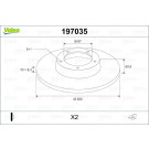VALEO Bremsscheibe 197035