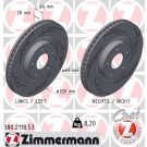 ZIMMERMANN Bremsscheibe | 380.2118.53