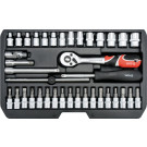 YT-14471 Steckschlüsselsatz Xs 1/4 Typ2 38-Tlg