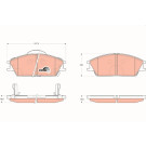 Bremsklötze VA | HYUNDAI Accent,Getz 95 | GDB3331