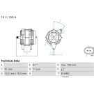 BOSCH | Automotive Generator | 0986082310