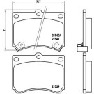 BREMBO Bremsklötze VA | MAZDA 323, MX-3 87-03 | P 49 011