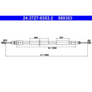 ATE Handbremsseil Seilzug Festellbremse 24.3727-0353.2 ATE Handbremsseil Seilzug Festellbremse 24.3727-0353.2