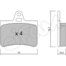 CIFAM Bremsbelagsatz, Scheibenbremse 822-333-0