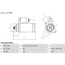 Starter | SKODA,SEAT,VW | 0 986 020 300