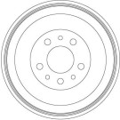 Bremstrommel | FIAT Doblo OPEL Combo 08 | DB4563