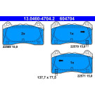 BREMSBELAGSATZ, SCHEIBENBREMSE | 13.0460-4704.2