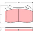 Bremsklötze HA | SEAT Ibiza Cupra,VOLVO S60 2.5T,JAGUAR 00 | GDB1513