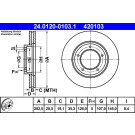 Bremsscheibe Porsche S. 911/914/924/944 67-88 | 24.0120-0103.1
