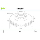 VALEO Bremsscheibe 197350