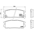 BREMBO Bremsklötze HA | OPEL Frontera, Monterey 91-02 | P 59 021