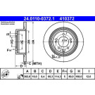 Bremsscheibe Jeep T. Compass/Patriot 2.0-2.4 4X4 07- Le/Pr | 24.0110-0372.1
